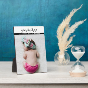 Persoonlijke foto's Baby-liefde en -namen herinner Fotoplaat