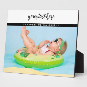 Persoonlijke foto's Baby-liefde en -namen herinner Fotoplaat