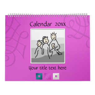 Persoonlijke foto's en tekst 20XX Kalender