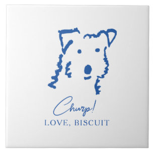 Persoonlijke Fox Terrier-huisdecoratie-tegel voor Tegeltje