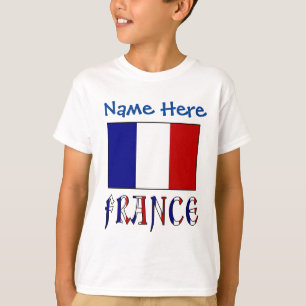 Persoonlijke Franse Vlag Heritage Jongens- T-shirt