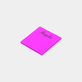 Persoonlijke Fuchsia Effen Kleur Post-it® Notes (Schuin)