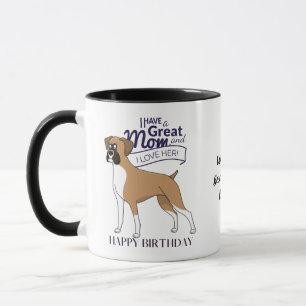 Persoonlijke Fun 's Werelds BESTE BOXERHOND MOEDER Mok
