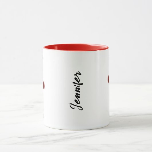 Persoonlijke Funny Cat Kerstmis Mok (Midden)