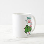 Persoonlijke Funny Cat Tried Kerstmis Mok (Voorkant rechts)