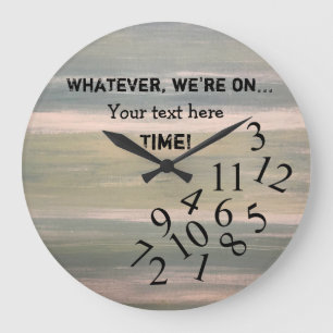 Persoonlijke Funny Clock met Jumked Numbers Grote Klok