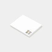 Persoonlijke Funny Dog Cartoon Post-it Notes (Schuin)