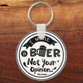 Persoonlijke Funny Drink Sleutelhanger van bier (Voorkant)