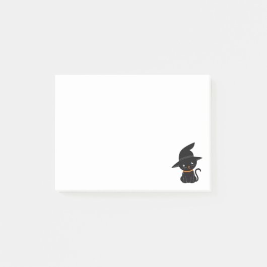 Persoonlijke Funny Halloween Cat Post-it® Notes (Voorkant)