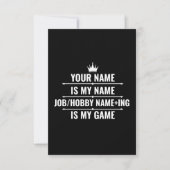 Persoonlijke Funny Job en Hobby Name (Voorkant)