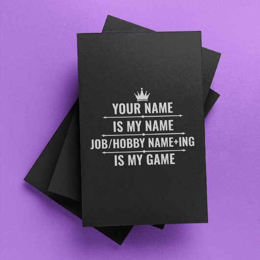 Persoonlijke Funny Job en Hobby Name