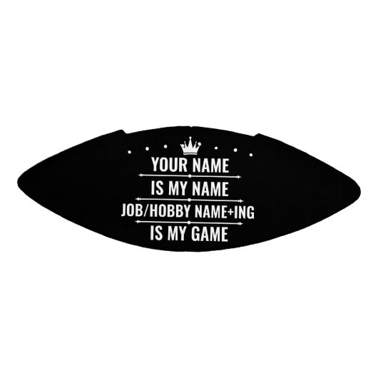 Persoonlijke Funny Job en Hobby Name American Football (Paneel)