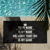 Persoonlijke Funny Job en Hobby Name Strandlaken