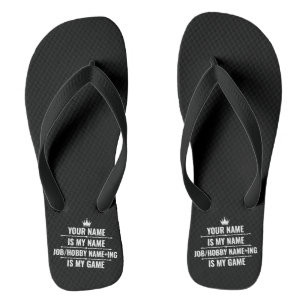 Persoonlijke Funny Job en Hobby Name Teenslippers