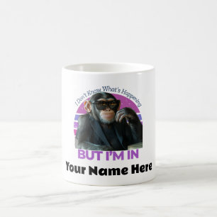 Persoonlijke Funny Monkey Meme retro minimalist Koffiemok