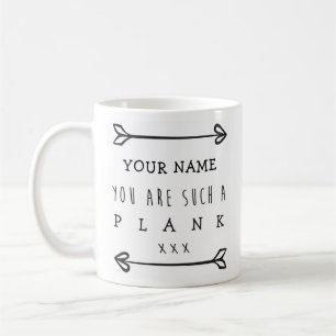 Persoonlijke Funny Mug - Plank Koffiemok