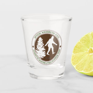 Persoonlijke Funny Sasquatch Locatie en Onderzoek Shot Glas