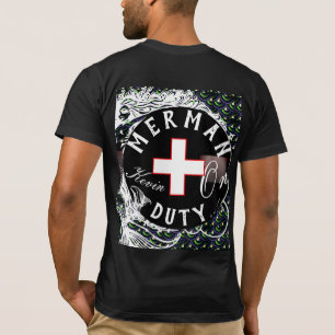 Persoonlijke Funny Single Merman op dienst als vri T-shirt