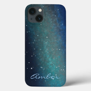 Persoonlijke Galaxy Ruimte Nevel Nachtelijke Hemel iPhone 13 Hoesje