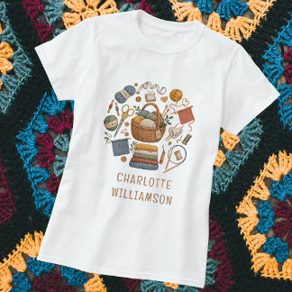 Persoonlijke garenmand breien en haken t-shirt