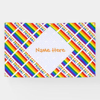 Persoonlijke Gay Pride LGBTQ Tegel Feest Spandoek