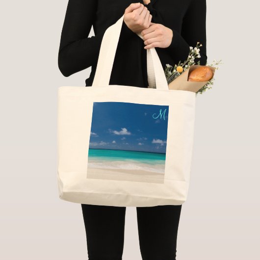 Persoonlijke Gebrandmerkte Strandtassen Grote Tote Bag (Voorkant (product))
