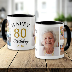 Persoonlijke Gefeliciteerd met je 80e verjaardag 5 Mok