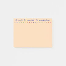 Persoonlijke gekleurde stippen Post-it-notities vo