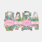 Persoonlijke gelaatstrekken Tropische Leaf Flaming Bedankdoosjes (Uitgevouwen)