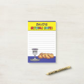 Persoonlijke Gele Kiddisj Mitzvah Post-it® Notes (Op bureau)