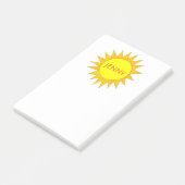 Persoonlijke Gele Zonnezondag Zonnedag na de zonda Post-it® Notes (Schuin)