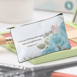 Persoonlijke geloofsgeschenken met blauwe rozen etui