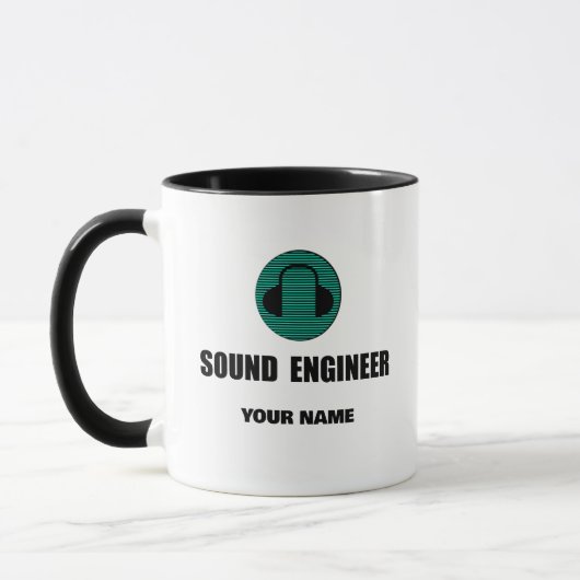 Persoonlijke Geluidstechnicus Audio-engineering Mok (Links)