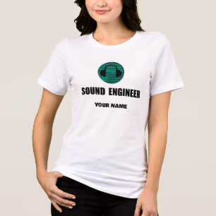 Persoonlijke Geluidstechnicus Audio-engineering Tri-Blend Shirt