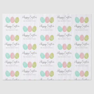 Persoonlijke Gelukkige Paaseieren Aquarel Tissuepapier