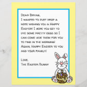 Persoonlijke gelukkige Pasen konijn brief (Voorkant)