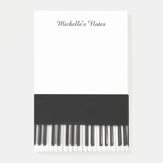 Persoonlijke Gepersonaliseerd pianoketoetsen Post-it® Notes (Voorkant)