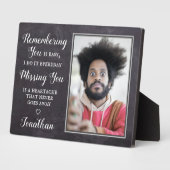 Persoonlijke gepersonaliseerde herdenking Keepomwi Fotoplaat (Zijkant)