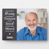 Persoonlijke gepersonaliseerde herinnering Memoria Fotoplaat (voorkant)