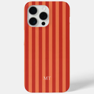 Persoonlijke gestreepte telefoonhoes Minimalistisc iPhone 15 Pro Max Hoesje