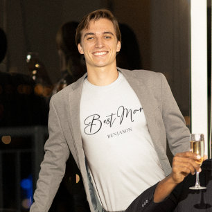Persoonlijke Getuige Chic Minimaal Huwelijk T-shirt