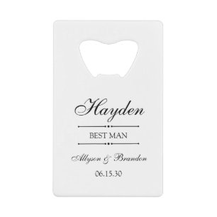 Persoonlijke Getuige Geschenken Kredietkaart Flessenopener