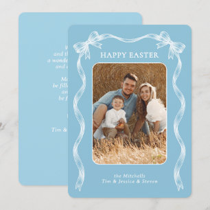 Persoonlijke gezelfgemaakte familiefoto op Robin-e Feestdagenkaart