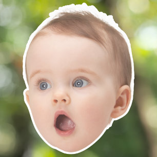 Persoonlijke gezichtstickers, op maat gemaakt gezi sticker