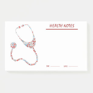 persoonlijke gezondheids- en medische status track post-it® notes