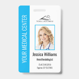 Persoonlijke gezondheidszorg Werknemer Blauwe ID Badge
