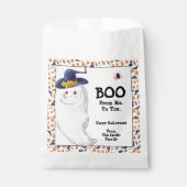 Persoonlijke Ghost Happy Halloween Bedankzakje (Voorkant)