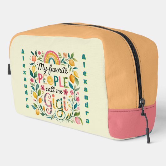 ❤️Persoonlijke GIGI-cadeaus Moederdag Verjaardag Toilettasje (Rechterhoek)