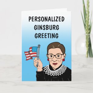 Persoonlijke Ginsburg Wenskaart Kaart
