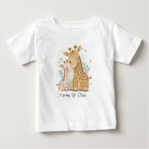 Persoonlijke Giraffe Love Baby T-Shirt